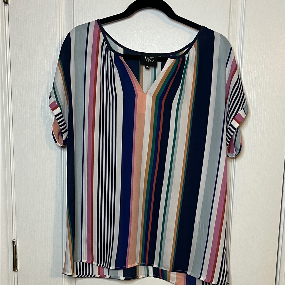 W5 Colorful Striped Blouse